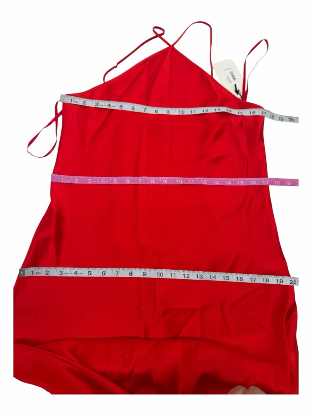 STAUD Cubism Red Rose Halter Maxi Gown NWT Formal Dress Size L - Picture 5 of 8